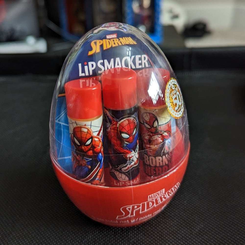🥳 3 Pack Marvel Spiderman Lip Smacker
